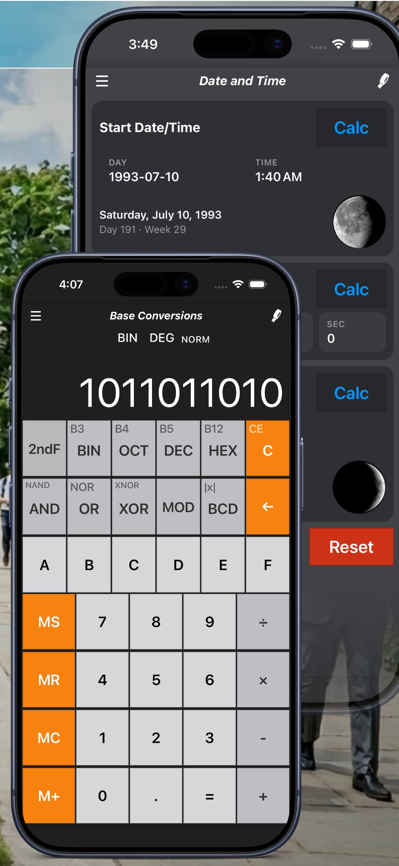 Calc Pro Date & Time Calculator - Screenshot 1