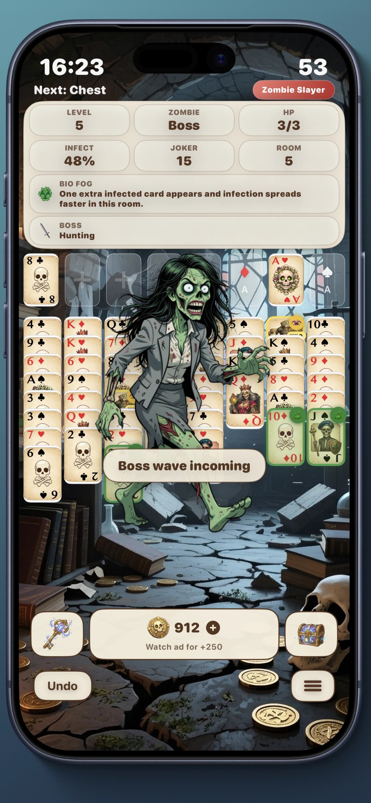 Freecell Zombie Solitaire - Thumbnail 3