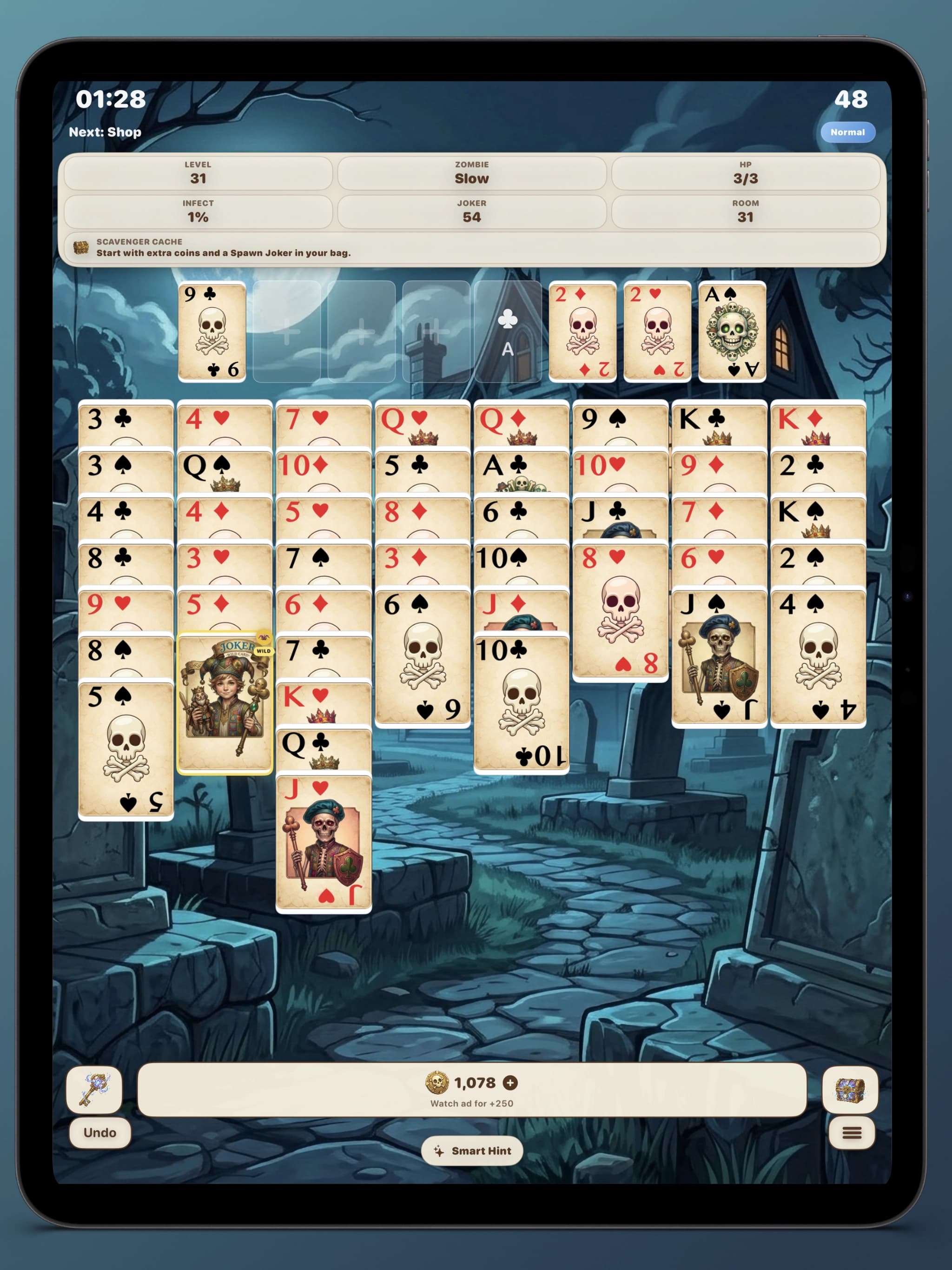 Freecell Zombie Solitaire - Thumbnail 8