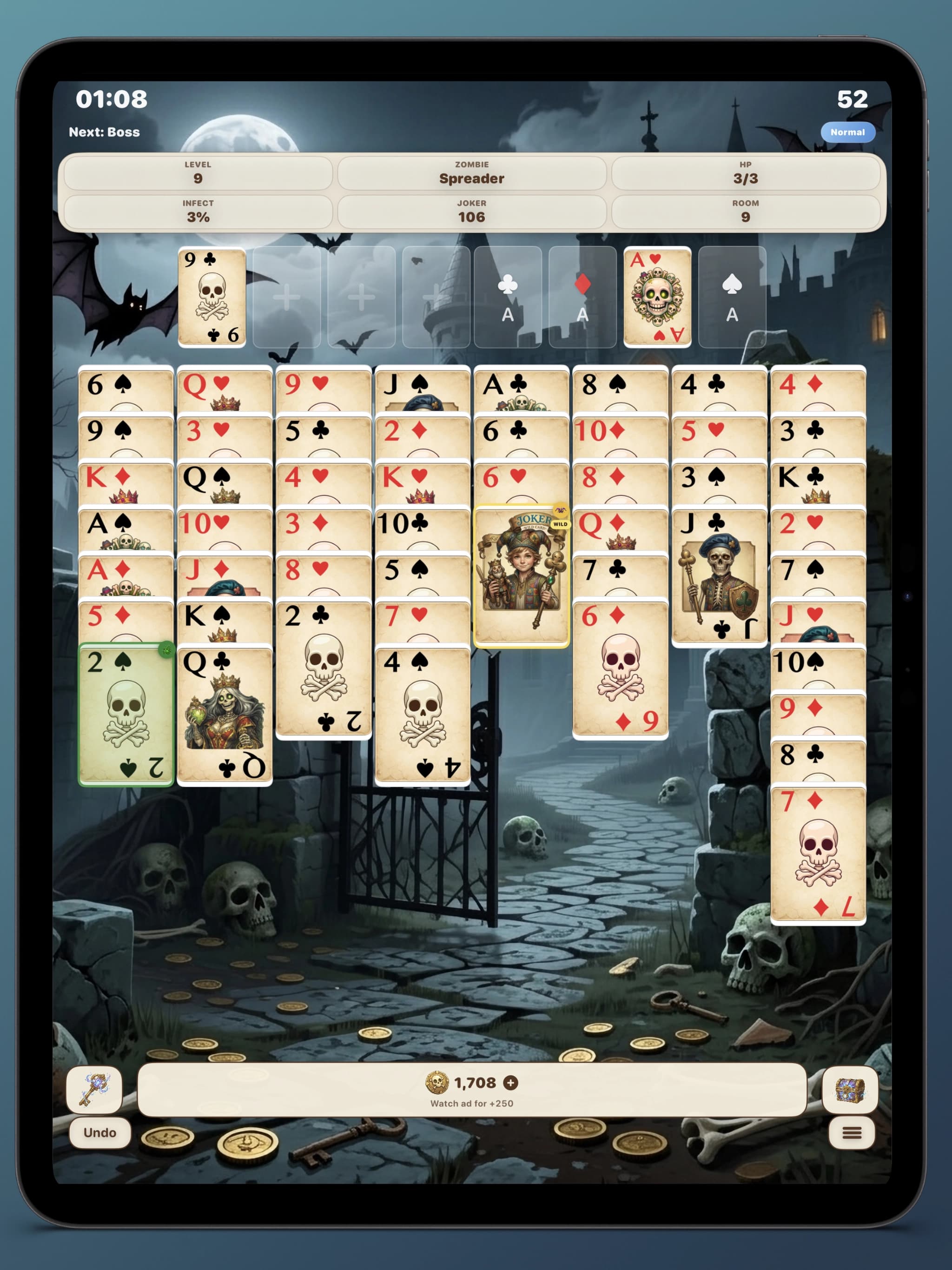 Freecell Zombie Solitaire - Thumbnail 9
