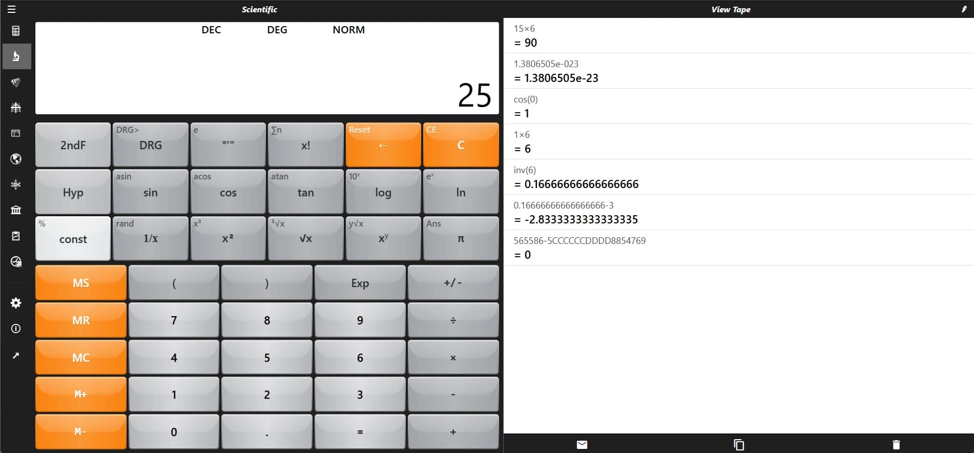 Store and Recall with CalcPro's Memory Functions