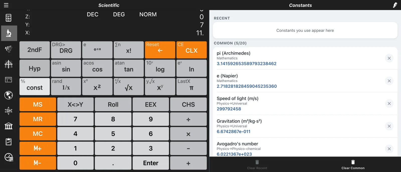 RPN and Calculator Modes: Expression, Algebraic, Direct Algebraic, Normal and RPN